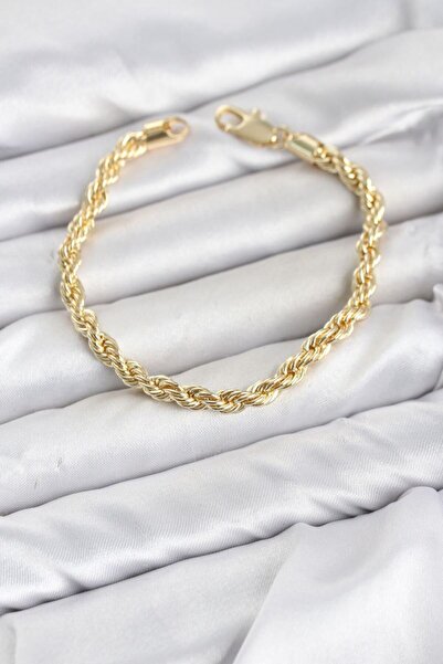 norsary Cm Burgu Model Gold Color Brass Women's Bracelet