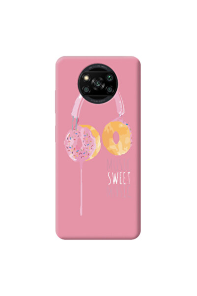 Other Xiaomi Poco X3 /X3 Pro Donut earphone Pink Colored Silicone TPU Θήκη