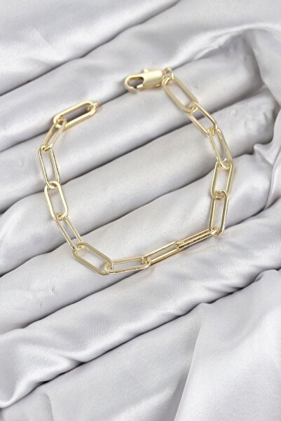 norsary Cm Ataş Chain Model Gold Color Brass Women's Bracelet