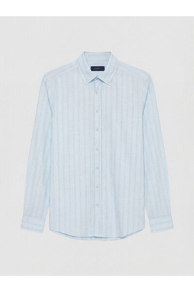 LC Waikiki Ozmarka New Season Regular Fit Striped Poplin Men's Shirt