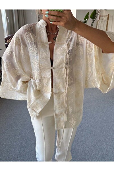 manoire Nakışlı Özel Tasarım Kimono