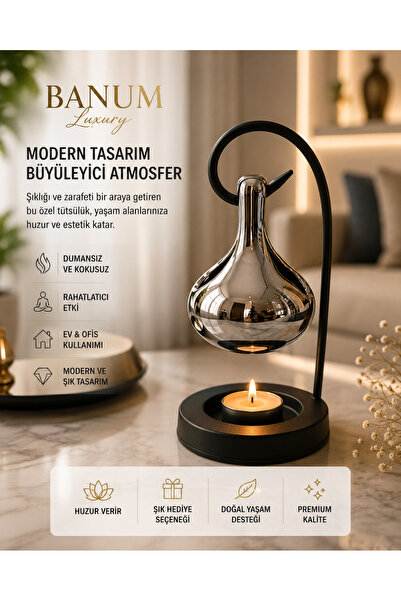 Banum Luxury Modern Tasarım Şık Ev ve Ofis Kullanımlı Tütsülük Buhurdanlık