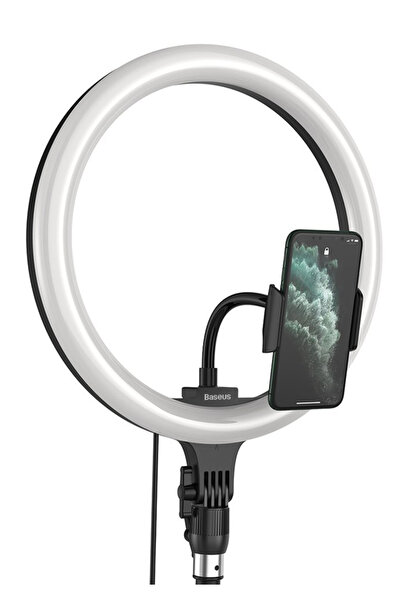 Baseus φωτιστικό δαχτυλίδι LED CRZB12-B01, 12", χωρίς τρίποδα, μαύρο