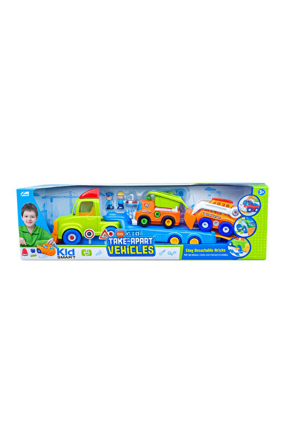 Baby Planet Kids Educational Take Apart Truck Set, Building Car Kit with Plas...