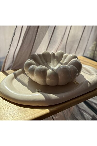 Dabris Decor Set Decor Tavă Cloud și suport pentru bijuterii Aurora Handmade