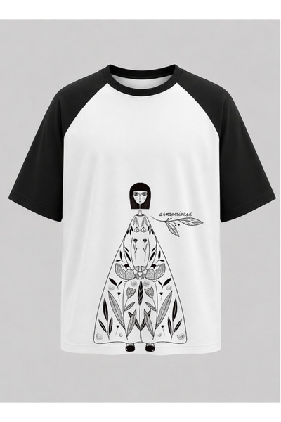 OPPPSSS Minimal Women's Drawing Raglan Sleeve Unisex T-Shirt |   Modern Line ...