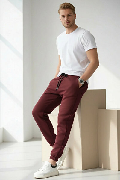 Runades Men's Elastic Leg Jogger Sweatpants
