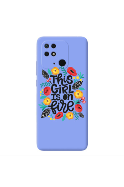 Other Xiaomi Redmi 10C This Girl Light Purple Colored Silicone TPU Θήκη