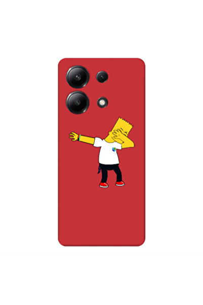 Other Xiaomi Redmi Note 13 4G Simpsons2 Red Colored Silicone TPU Θήκη