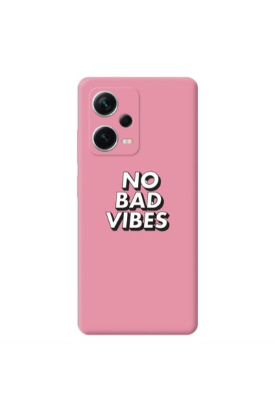Other Xiaomi Poco X5 No bad vibes Pink Colored Silicone TPU Θήκη