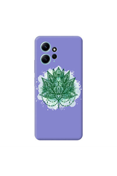 Other Xiaomi Redmi Note 12 4G Witch leaf Purple Colored Silicone TPU Θήκη