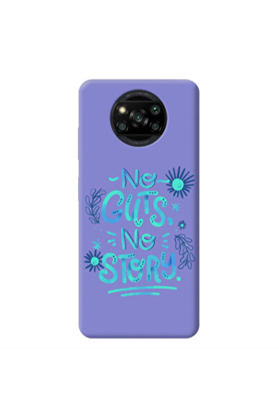 Other Xiaomi Poco X3 /X3 Pro No guts no story Purple Colored Silicone TPU Θήκη