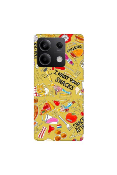 Other Xiaomi Redmi Note 13Pro 5G Snack attack Yellow Colored Silicone TPU Θήκη