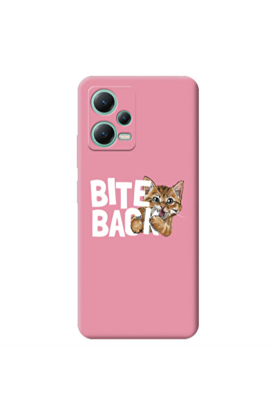 Other Xiaomi Redmi Note 12 Pro 5G bitte back cat Pink Colored Silicone TPU Θήκη
