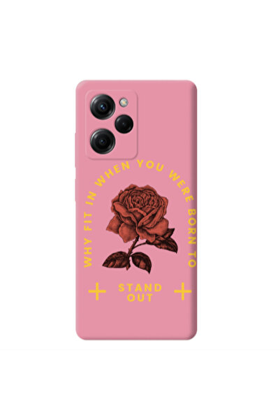 Other Xiaomi Poco X5 Pro Stand out Pink Colored Silicone TPU Θήκη