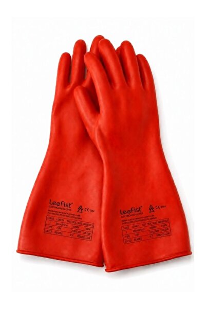 GÜMRÜK BEY Leefist Electrician Insulated Gloves Class 1 – 7500V, Red/Yellow