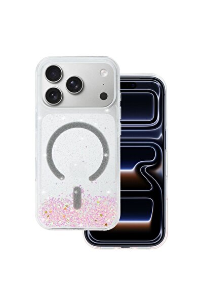 tel protect Θήκη Moonlite MagSafe Ροζ με Γκλίτερ / Διαφανής (iPhone 17 Pro)