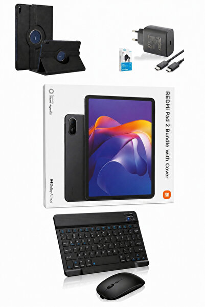 Xiaomi Redmi Pad 2 8GB RAM 256GB ROM, Mor (Xiaomi Türkiye Garantili)+KLAVYE+Ş...