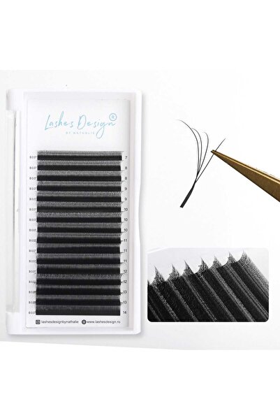 Lashes Design by Nathalie Gene Pre-Made Volum W Shape Narrow Mix 7-14 mm, Neg...