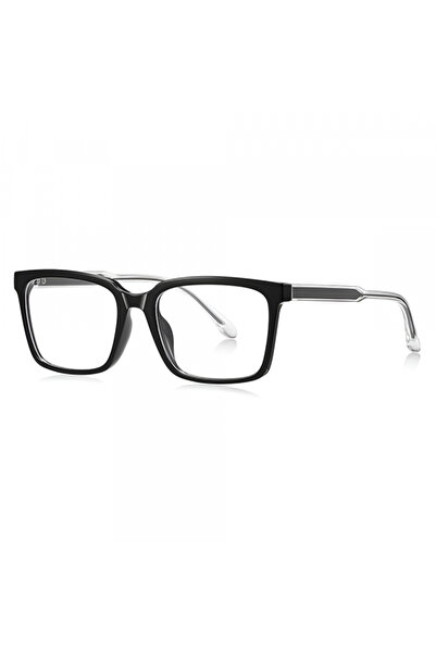Techsuit Men's Computer Glasses LS091, Anti-Blue Light, Black