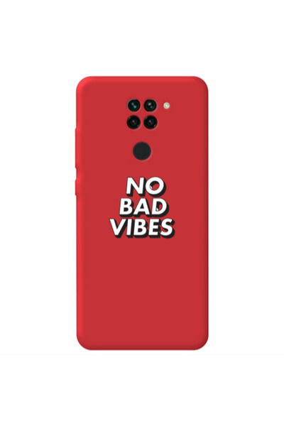 Other Xiaomi Redmi Note 9 No bad vibes Red Colored Silicone TPU Θήκη