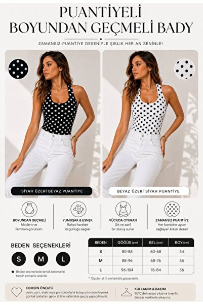 Myzen Puantiyeli boyundan geçmeli body