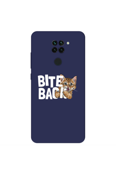 Other Xiaomi Redmi Note 9 bitte back cat Dark blue Colored Silicone TPU Θήκη