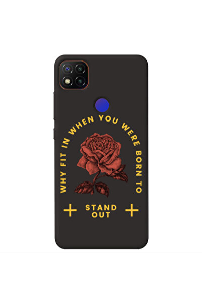 Other Xiaomi Redmi 9c Stand out Black Colored Silicone TPU Θήκη