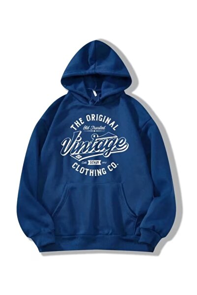 ZİYMO Unisex Hooded Printed Relaxed Fit Sweatshirt