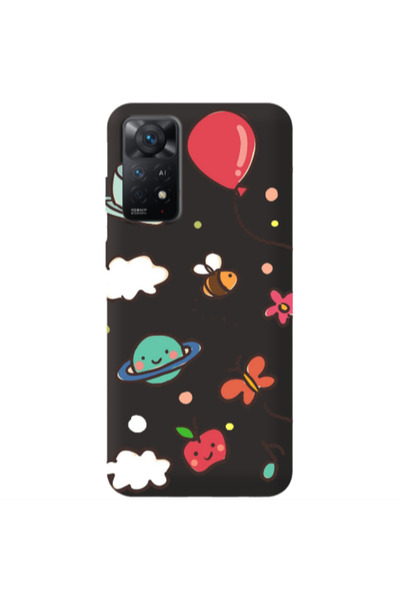 Other Xiaomi Redmi Note 11 4G cute little ones Black Colored Silicone TPU Θήκη