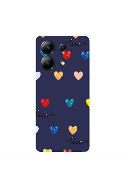Other Xiaomi Redmi Note 13 4G Heart Lives Dark blue Colored Silicone TPU Θήκη