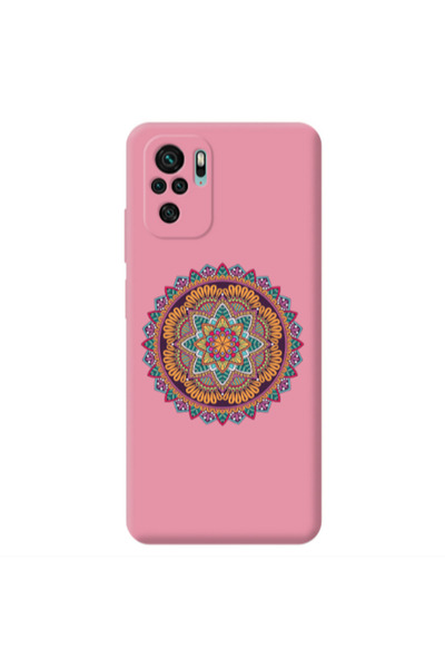 Other Xiaomi Redmi Note 10S Mandala D102 Pink Colored Silicone TPU Θήκη
