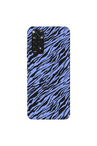 Other Xiaomi Redmi Note 11 4G Black zebra Light Purple Colored Silicone TPU Θήκη