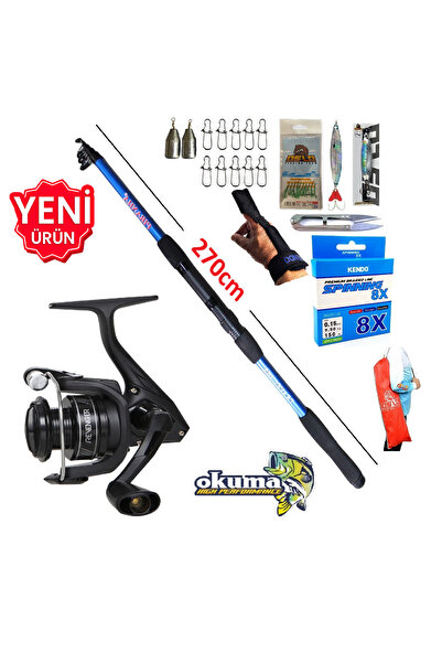 Okuma Revenger Rv-4000A 270cm 50-150gr Travel Tele Spin Olta Takımı Seti