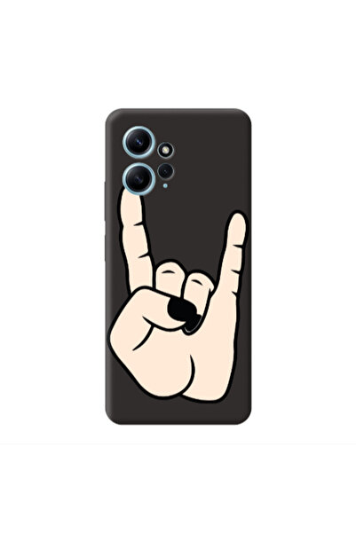 Other Xiaomi Redmi Note 12 4G Rock Black Colored Silicone TPU Θήκη