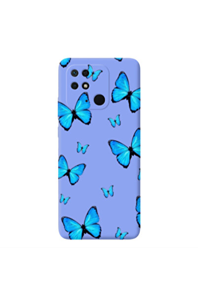 Other Xiaomi Redmi 10C Mix Butterfly Light Purple Colored Silicone TPU Θήκη