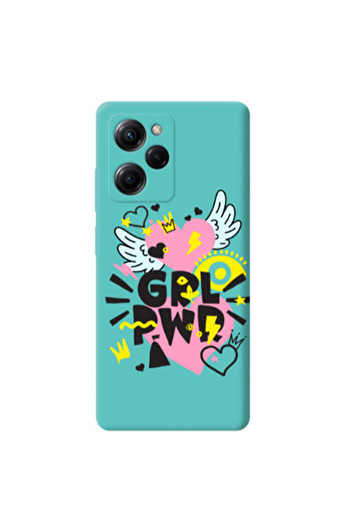 Other Xiaomi Poco X5 Pro Grl Pwr Turquoise Colored Silicone TPU Θήκη