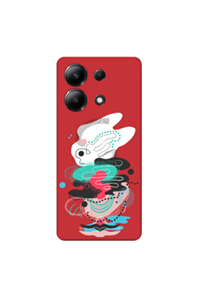 Other Xiaomi Redmi Note 13 4G Abstract 50 Red Colored Silicone TPU Θήκη