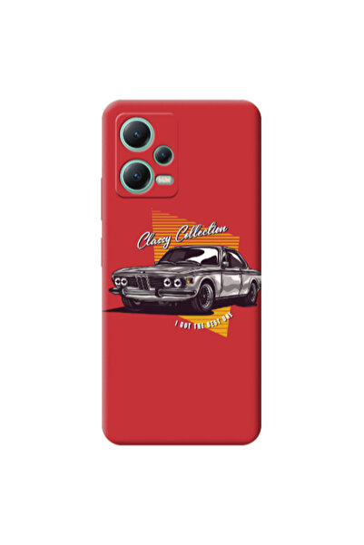 Other Xiaomi Redmi Note 12 Pro 5G Classy Collection Red Colored Silicone TPU ...