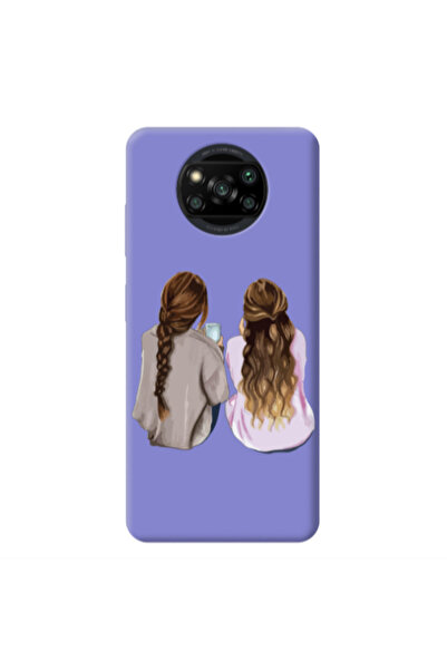 Other Xiaomi Poco X3 Pro Friends Purple Colored Silicone TPU Θήκη