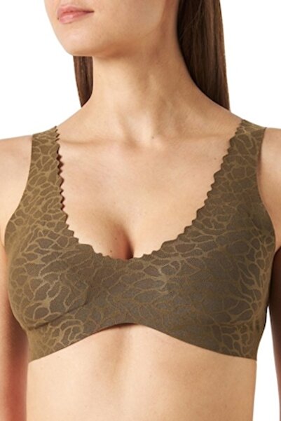 SLOGGI Sutien, Braletă Zero Feel Lace 2.0, Kaki, L