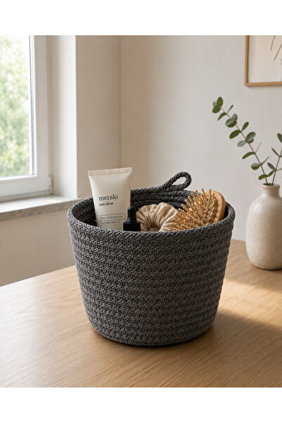 ÖRGÜM Coș decorativ multifuncțional, organizator, coș artizanal