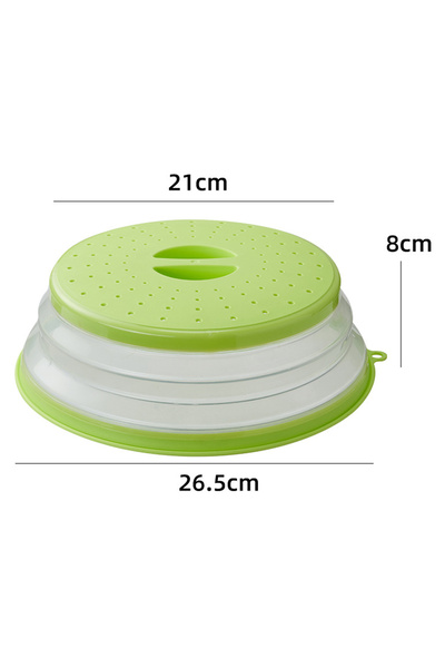 Choice1 Green Microwave Splash Guard Foldable Food Plate Microwave Cover Spla...