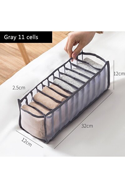 Choice4 Gray11gridC2421G 6/7/11 Foldable Underwear Underwear Socks Organizer ...