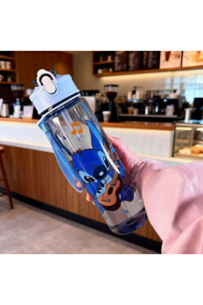Choice 750ML Blue 3D Printed Cartoon Pattern Water Bottle, Durable Reusable, ...