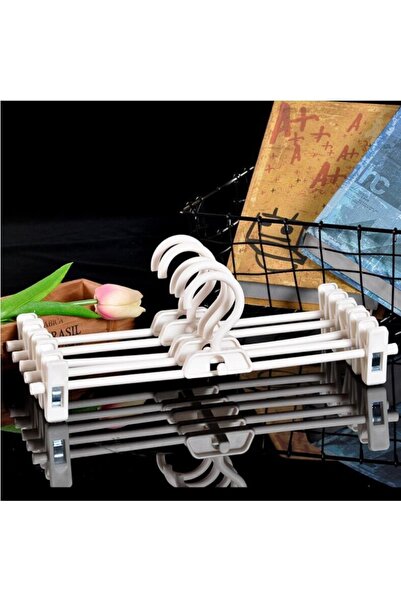 Choice3 white 5PCS Skirt Peg Hanger Adjustable Trouser Clips Save Space Hange...