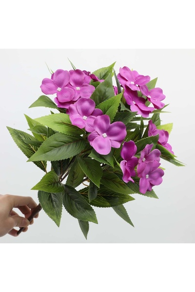 Choice14 1pcs PURPLE 1/2/6PCS Artificial Flowers, Realistic Faux Balsam, Life...