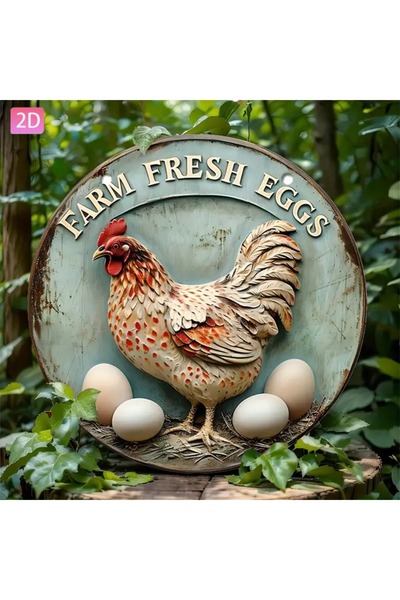 Choice TYA-025663-20cm Vintage Farm Metal Sign 20xcm Rustic Aluminum Wall Art...