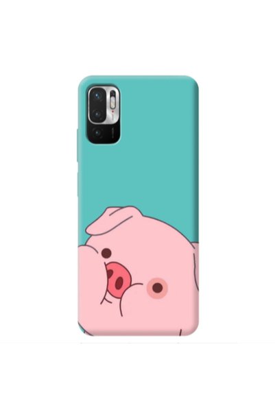 Other Xiaomi Redmi Note 10 Pro 5G Piggy 2 Turquoise Colored Silicone TPU Θήκη