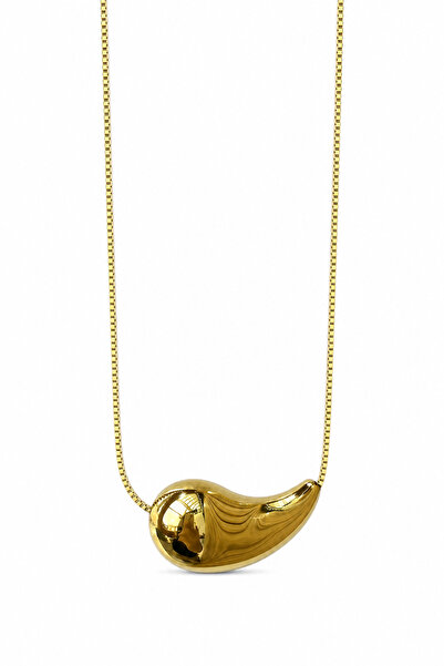 Jack Ferrero Yellow Color Drop Tip Steel Necklace for Women Stylish Design fo...